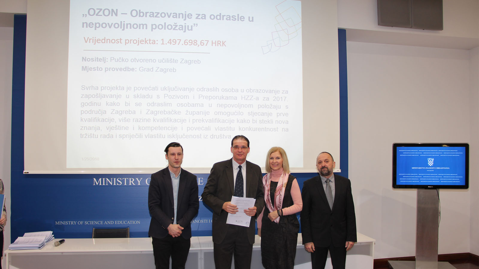 Potpisivanje ugovora za EU projekt OZON
